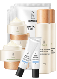 Classic - Repair Mask (60 Sheets), Night Cream x2, Natural - Sensitive Skin Serum x3, Sun Screen x3 [Bundle Deal]