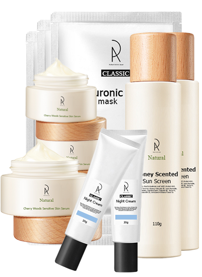 Classic - Repair Mask (60 Sheets), Night Cream x2, Natural - Sensitive Skin Serum x3, Sun Screen x3 [Bundle Deal]